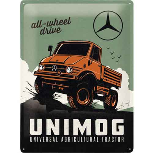 Unimog - plaque métallique 30x40 cm