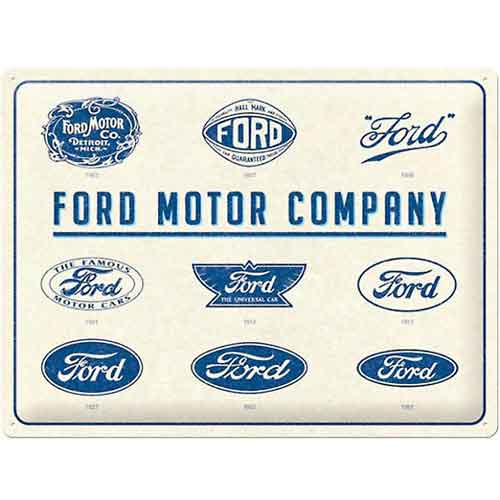 Ford Evolution - plaque métallique 40x30cm