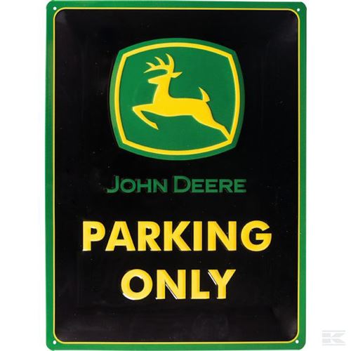 John Deere Parking Only - plaque métallique 30x40