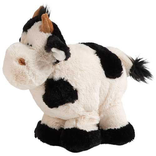 Vache Bertha debout - Peluche 25 cm