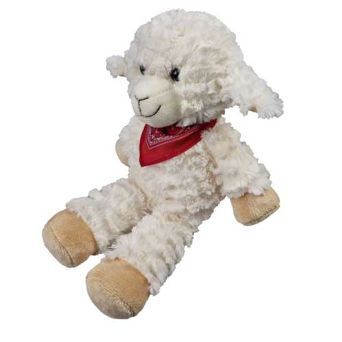 Mouton avec foulard rouge - Peluche 28cm