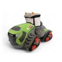 Claas Xérion chenille - Tracteur vert - Peluche