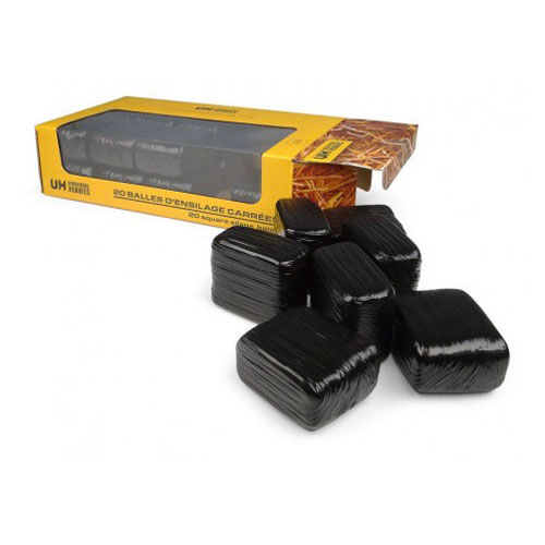 Schwarze, quadratische Kugeln, umwickelt mit Schle Schwarze, quadratische Kugeln, umwickelt mit Schle